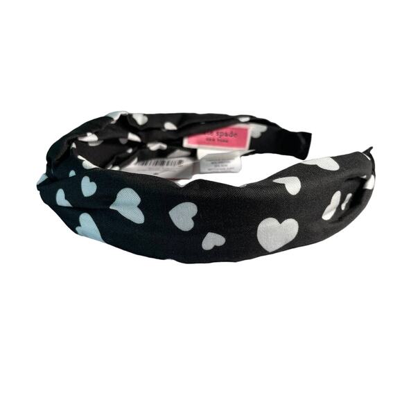 Kate Spade Love Hearts Twisted Headband Black Multi main image 6
